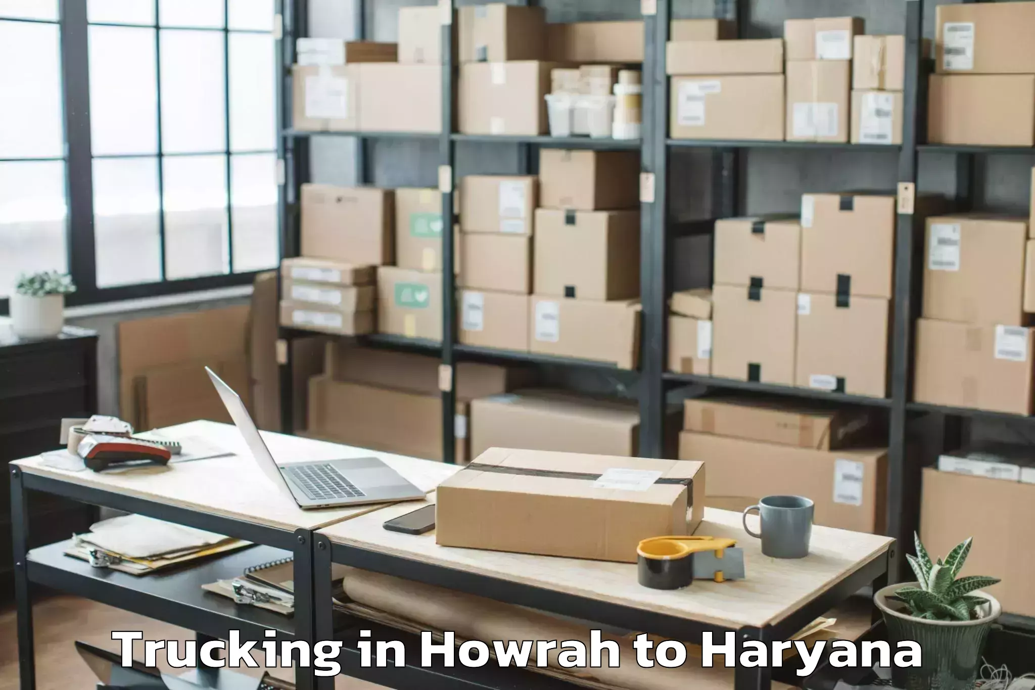 Top Howrah to Cyber City Gurgaon Trucking Available